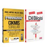 Yediiklim AGS KPSS ALES DGS Tüm Adaylar İçin Paragraf Çıkmış Sorular ve AKM Dil Bilgisi Soru Bankası Seti 2 Kitap