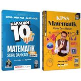 Yediiklim + Indeks 2026 Kpss Matematik Atölye Video Ders Notları + Kafadan 10 Net Soru Bankası 2 Li Set