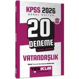 Yediiklim KPSS 2026 Genel Kültür Vatandaşlık Tamamı Çözümlü 20 Deneme 9786255781222 Yediiklim Yayınları