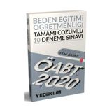 Yediiklim Yayınları 2020 ÖABT Beden Eğitimi Öğretmenliği Tamamı Çözümlü 10 Deneme Sınavı