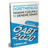 Yediiklim Yayınları 2020 ÖABT Ortaöğretim Matematik Öğretmenliği Tamamı Çözümlü 10 Deneme Sınavı