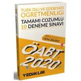 Yediiklim Yayınları 2020 ÖABT Türk Dili Ve Edebiyatı Öğretmenliği Tamamı Çözümlü 10 Deneme Sınavı