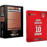 Yediiklim Yayınları 2021 KPSS Eğitim Bilimleri Mega Soru Bankası ve Pegem Çözümlü 10 Deneme
