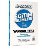 Yediiklim Yayınları 2022 KPSS Eğitim Bilimleri Ölçme ve Değerlendirme Çek Kopart Yaprak Test