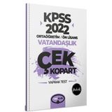 Yediiklim Yayınları 2022 Kpss Ortaöğretim Ön Lisans Genel Kültür Vatandaşlık Çek Kopart Yaprak Test