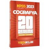 Yediiklim Yayınları 2023 KPSS Genel Kültür Coğrafya Tamamı Çözümlü 20 Deneme
