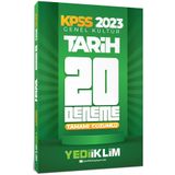 Yediiklim Yayınları 2023 KPSS Genel Kültür Tarih Tamamı Çözümlü 20 Deneme