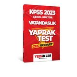 Yediiklim Yayınları 2023 KPSS Genel Kültür Vatandaşlık Çek Kopart Yaprak Test