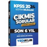 Yediiklim Yayınları - 2024 KPSS Eğitim Bilimleri Son 6 Yıl Tamamı Çözümlü Çıkmış Sorular