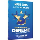 Yediiklim Yayınları 2024 KPSS Eğitim Bilimleri Tamamı Çözümlü 3 Yıldız Fasikül Deneme