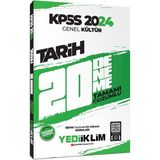 Yediiklim Yayınları 2024 KPSS Genel Kültür Tarih Tamamı Çözümlü 20 Deneme Mesleki Hazırlık