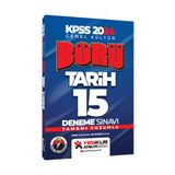 Yediiklim Yayınları 2024 KPSS Genel Kültür Tüm Adaylar İçin Börü Tarih Tamamı Çözümlü 15 Deneme