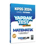 Yediiklim Yayınları 2024 KPSS Genel Yetenek Matematik Çek Kopart Yaprak Test