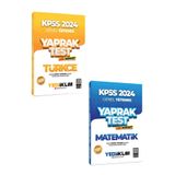 Yediiklim Yayınları - 2024 KPSS Genel Yetenek Türkçe ve Matematik Yaprak Test 2'li Set