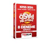 Yediiklim Yayınları 2024 KPSS Ösym Ne Sorar Genel Yetenek Genel Kültür Tamamı Çözümlü 8 Fasikül Deneme
