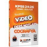 Yediiklim Yayınları 2025 Kpss Atölye Genel Kültür Coğrafya Video Ders Notları