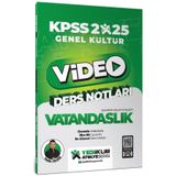 Yediiklim Yayınları 2025 KPSS Atölye Serisi Genel Kültür Vatandaşlık Video Ders Notları