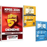Yediiklim Yayınları 2025 Kpss Coğrafya Vatandaşlık Deneme - 2026 Kpss Çözümlü Süper 5li Deneme