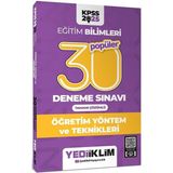 Yediiklim Yayınları 2025 KPSS Eğitim Bilimleri Öğretim Yöntem ve Teknikleri Popüler Tamamı Çözümlü 30 Deneme Sınavı