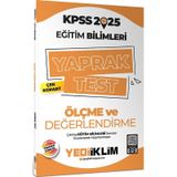Yediiklim Yayınları 2025 KPSS Eğitim Bilimleri Ölçme ve Değerlendirme Çek Kopart Yaprak Test