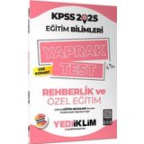 Yediiklim Yayınları 2025 KPSS Eğitim Bilimleri Rehberlik ve Özel Eğitim Çek Kopart Yaprak Test