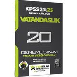 Yediiklim Yayınları 2025 KPSS Genel Kültür Atölye Serisi Vatandaşlık Tamamı Video Çözümlü 20 Deneme Sınavı - Yasin Yıldız