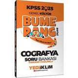 Yediiklim Yayınları 2025 KPSS Genel Kültür Bumerang Coğrafya Tamamı Çözümlü Soru Bankası