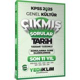 Yediiklim Yayınları 2025 Kpss Genel Kültür Lisans Tarih Konularına Göre Tamamı Çözümlü Son 11 Yıl Çıkmış Sorular