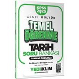Yediiklim Yayınları 2025 KPSS Genel Kültür Tarih Temel Öğrenme Tamamı Çözümlü Soru Bankası - Yasin Korkut