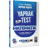 Yediiklim Yayınları 2025 Kpss Genel Yetenek Matematik Çek Kopart Yaprak Test