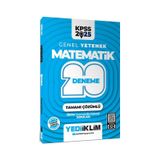 Yediiklim Yayınları 2025 KPSS Genel Yetenek Matematik Tamamı Çözümlü 20 Deneme