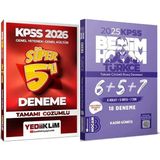 Yediiklim Yayınları 2025 Kpss Türkçe Tamamı Çözümlü 6+5+7 Deneme - 2026 Kpss Çözümlü Süper 5li Deneme