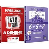 Yediiklim Yayınları 2025 Kpss Türkçe Tamamı Çözümlü 6+5+7 Deneme - 2026 Kpss Ösym Ne Sorar Çözümlü Fasikül 8 Deneme