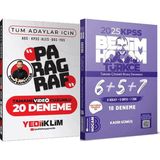 Yediiklim Yayınları 2025 Kpss Türkçe Tamamı Çözümlü 6+5+7 Deneme - Paragraf Çözümlü 20 Deneme