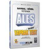 Yediiklim Yayınları 2025 Master Serisi ALES Sayısal - Sözel Yetenek Çek Kopart Yaprak Test