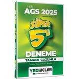 Yediiklim Yayınları 2025 MEB AGS Tamamı Çözümlü Süper 5 li Deneme
