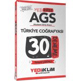 Yediiklim Yayınları 2025 MEB AGS Türkiye Coğrafyası Tamamı Çözümlü 30 Deneme