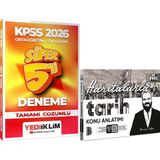 Yediiklim Yayınları 2026 Haritalarla Tarih Konu Anlatımı - 2026 Kpss Ortaöğretim-Önlisans Çözümlü Süper 5 Deneme