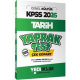 Yediiklim Yayınları 2026 Kpss Ags Kültür Tarih Çek Kopart Yaprak Test