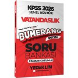 Yediiklim Yayınları 2026 KPSS Genel Kültür Bumerang Vatandaşlık Tamamı Çözümlü Soru Bankası