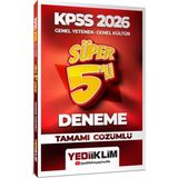 Yediiklim Yayınları 2026 Kpss Genel Yetenek Genel Tamamı Çözümlü Süper 5 Li Deneme