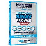 Yediiklim Yayınları 2026 KPSS Lisans GY-GK Türkiye Geneli Video Çözümlü Denemeler