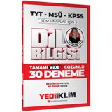Yediiklim Yayınları 2026 KPSS MSÜ TYT Dil Bilgisi Tamamı Video Çözümlü Tüm Sınavlar için 30 Deneme
