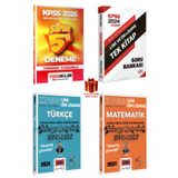 Yediiklim Yayınları 2026 KPSS Ortaöğretim-Ön Lisans 5 Deneme+Tek Kitap Soru B.+Türkçe-Matematik Çıkmış Sorular 2010-2022