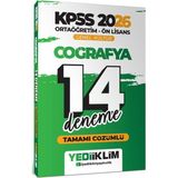 Yediiklim Yayınları 2026 KPSS Ortaöğretim Ön Lisans Coğrafya Tamamı Çözümlü 14 Deneme