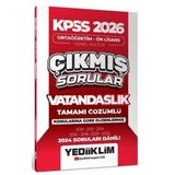 Yediiklim Yayınları 2026 Kpss Ortaöğretim Ön Lisans Genel Kültür Vatandaşlık Tamamı Çözümlü Çıkmış Sorular 2024 Soruları
