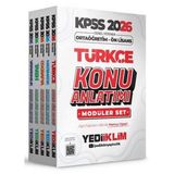 Yediiklim Yayınları 2026 Kpss Ortaöğretim Ön Lisans Genel Yetenek Genel Kültür Konu Anlatımı Modüler Set - 5 Kitap Tak