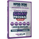 Yediiklim Yayınları 2026 KPSS Ortaöğretim Ön Lisans GY-GK Türkiye Geneli Sınav Provası Tıpkı Basım 6-7-8-9-10 Deneme Sınavları Tamamı Video Çözümlü