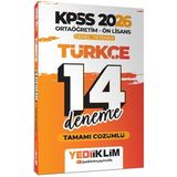 Yediiklim Yayınları 2026 KPSS Ortaöğretim Ön Lisans Türkçe Tamamı Çözümlü 14 Deneme