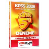 Yediiklim Yayınları 2026 KPSS Ortaöğretim Önlisans Genel Yetenek Genel Kültür Tamamı Çözümlü Süper 5 Deneme
